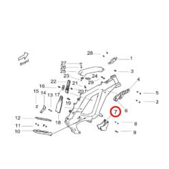 Alternative view of Light Bee Controller Shroud, Lower