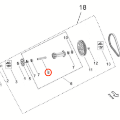Light Bee Inner Jackshaft Bushing