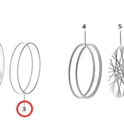 Alternative view of Light Bee Wheel 19" Rim Band