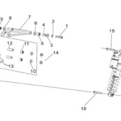 Alternative view of Light Bee KKE Rear Shock Absorber (Black Spring)