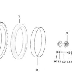 Alternative view of Light Bee Rear Brake Disc 
