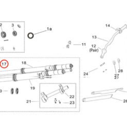 Alternative view of Light Bee RST Front Wheel Axle