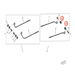 Storm Bee Battery Support Rod Bushing (REAR)