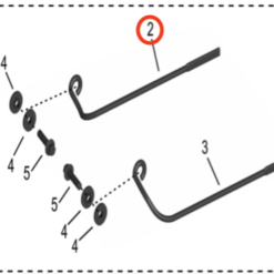 Storm Bee Battery Support Rod (FRONT RIGHT)