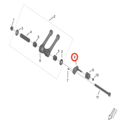 Storm Bee Chain Roller Bracket