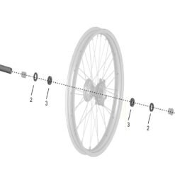 Alternative view of Storm Bee Front Axle Nut
