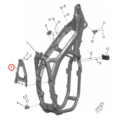 Storm Bee Rear Battery Plate