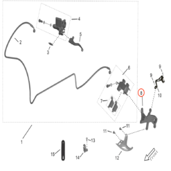 Storm Bee Rear Brake Caliper Bracket