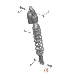 Storm Bee Rear KKE Shock Axle Bolt (BOTTOM)