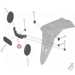 Storm Bee Rear Reflector Bracket