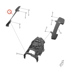 Storm Bee Seat Support Cover (LEFT)