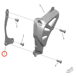 Storm Bee Sprocket Cover Bracket