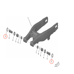 Alternative view of Storm Bee Swingarm Seal