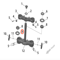 Alternative view of Ultra Bee Bottom Steering Gasket