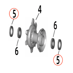 Ultra Bee Front Wheel Hub Oil Seal