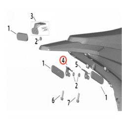 Ultra Bee Rear Reflector Bracket (LEFT)