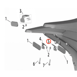Ultra Bee Rear Reflector Bracket (RIGHT)