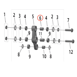 Ultra Bee Rear Shock Linkage Inner Bushing #2