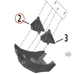 Alternative view of Ultra Bee Right Frame Support Protector (White)