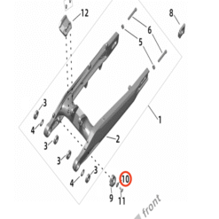 Alternative view of Ultra Bee Swingarm Bottom Protection Block Bushing