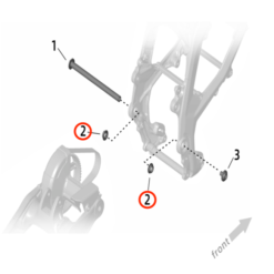 Alternative view of Ultra Bee Swingarm Frame Bushing