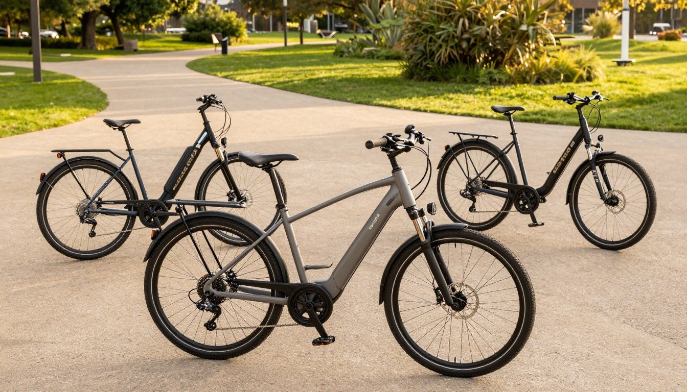 Various electric bike models including Surron, E-Ride Pro, and Stark Varg